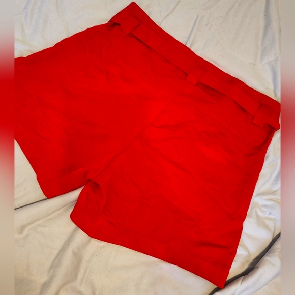Numph red paperbag shorts - Picture 2 of 4